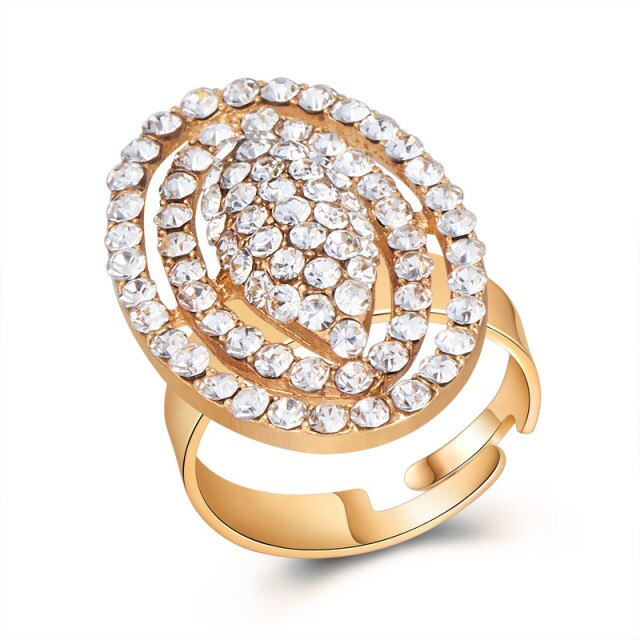 Fashion Elegant Imitation Pearl Adjustable Opening Rings For Women