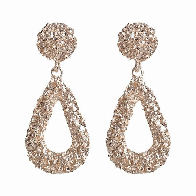 Big Earrings Exaggerated Matte Stud Earrings For Women
