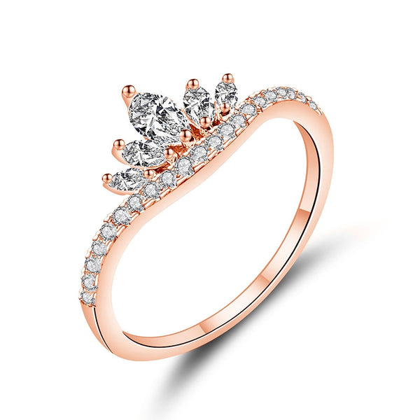 Simple Luxury Rose Gold Rings For Women