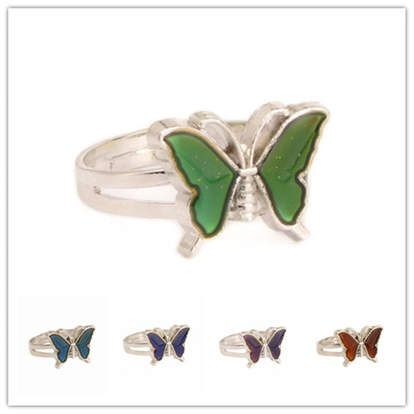 Anillo del estado de ánimo de mariposa