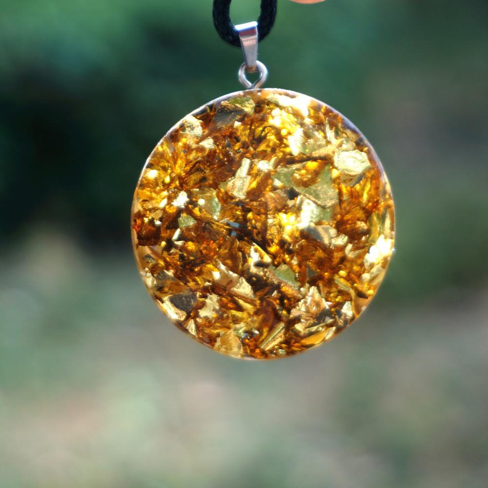 Flower Of Life Orgone Necklace-TigerEye Stone EMF Protection
