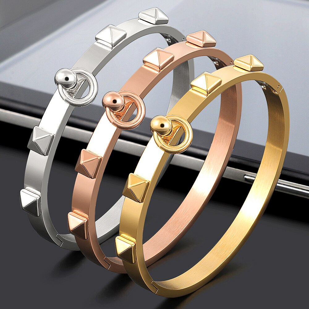 Stainless Steel Punk Rings Jewelry Set