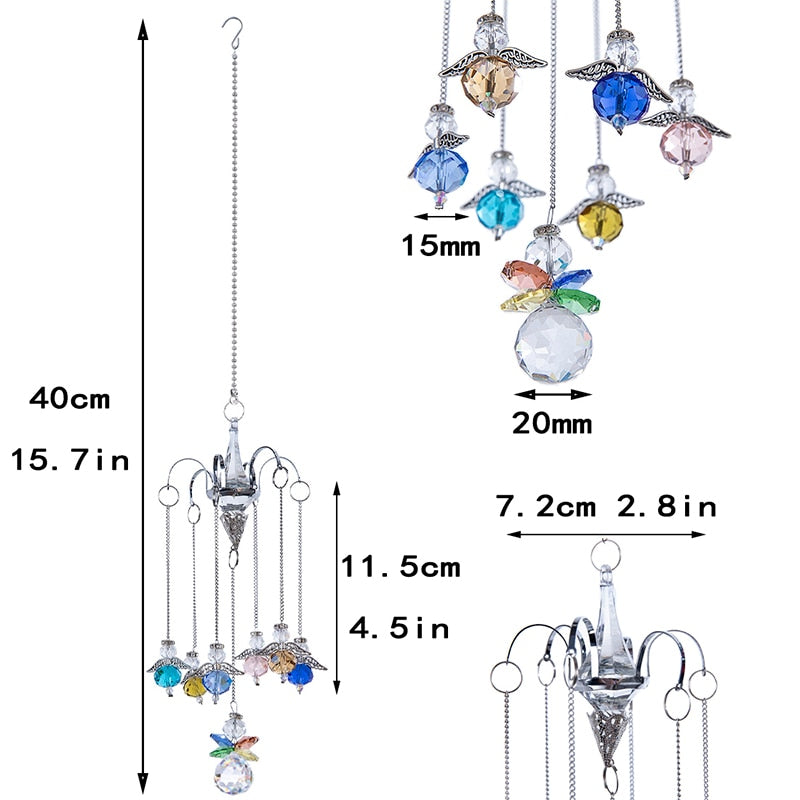 6 Styles Chandelier Wind Chimes Ornament Crystal Prisms