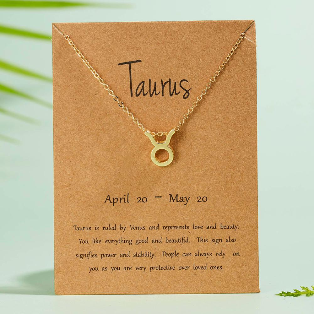 Female Elegant Star Zodiac Sign 12 Constellation Necklaces