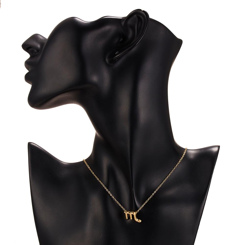 Female Elegant Star Zodiac Sign 12 Constellation Necklaces