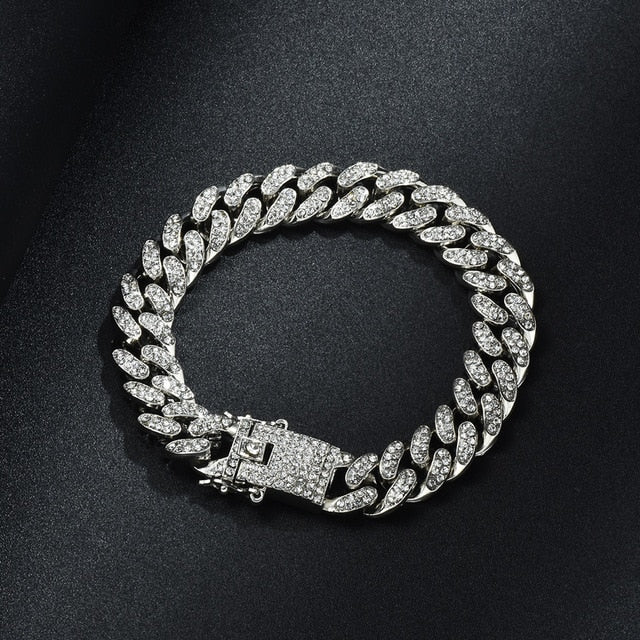 Gold Necklace +Watch+Bracelet Hip Hop Miami