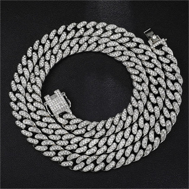 Gold Necklace +Watch+Bracelet Hip Hop Miami