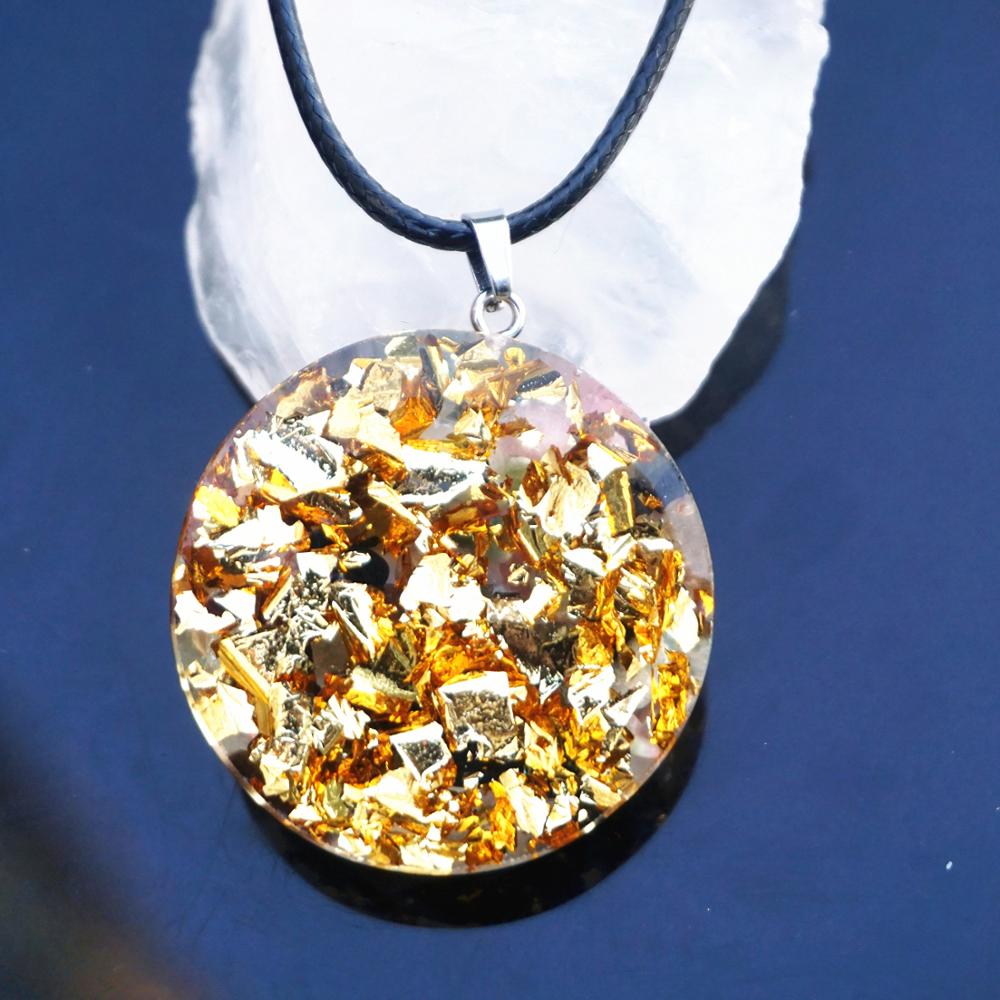 Colorful Tourmaline EMF Protection Orgonite Pendant