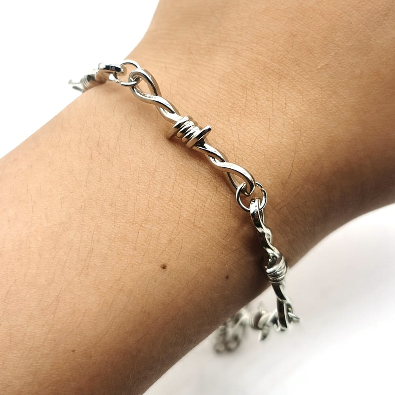 Hip-hop Gothic Punk Style Barbed Wire Little Thorns Bracelet