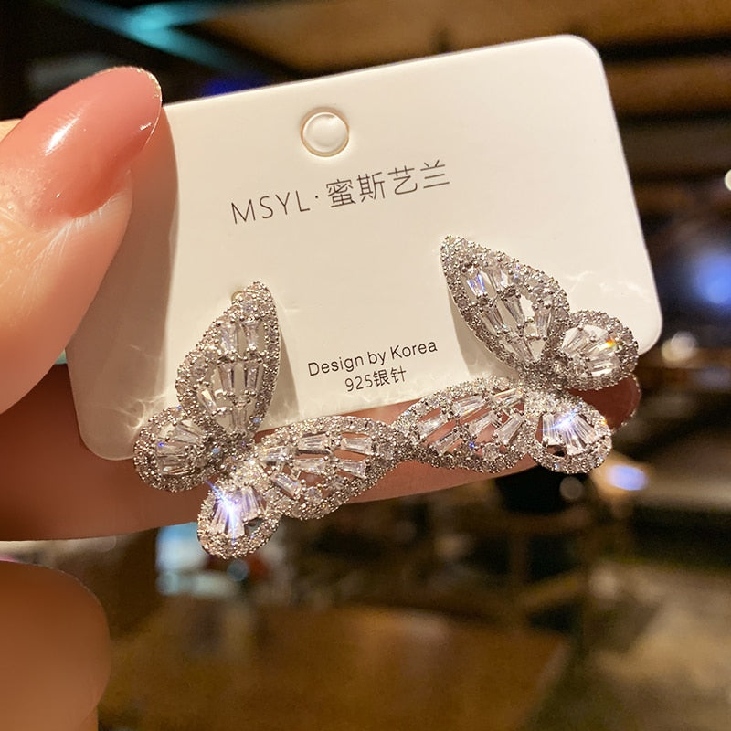 New Luxury Fashion Round Dangle Drop Korean Earrings