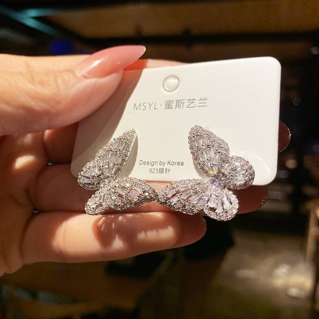 New Luxury Fashion Round Dangle Drop Korean Earrings