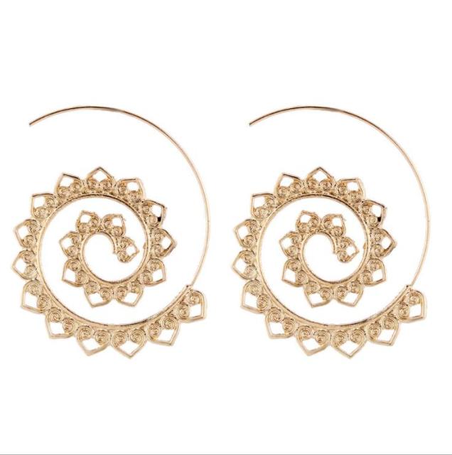 Girls Trend Gift Female Vintage Big Earrings