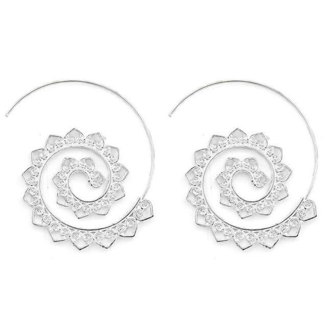 Girls Trend Gift Female Vintage Big Earrings