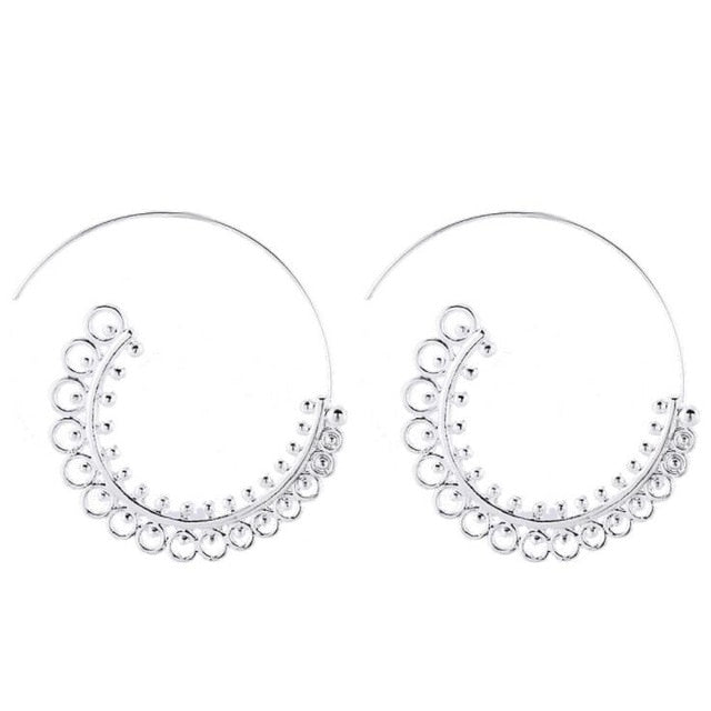 Girls Trend Gift Female Vintage Big Earrings