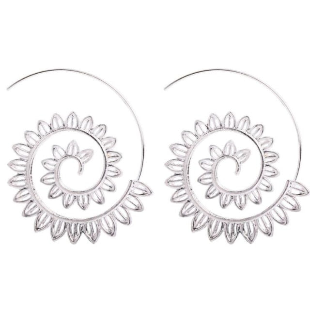 Girls Trend Gift Female Vintage Big Earrings