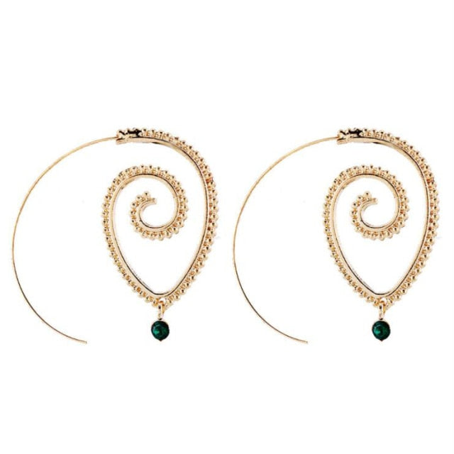 Girls Trend Gift Female Vintage Big Earrings