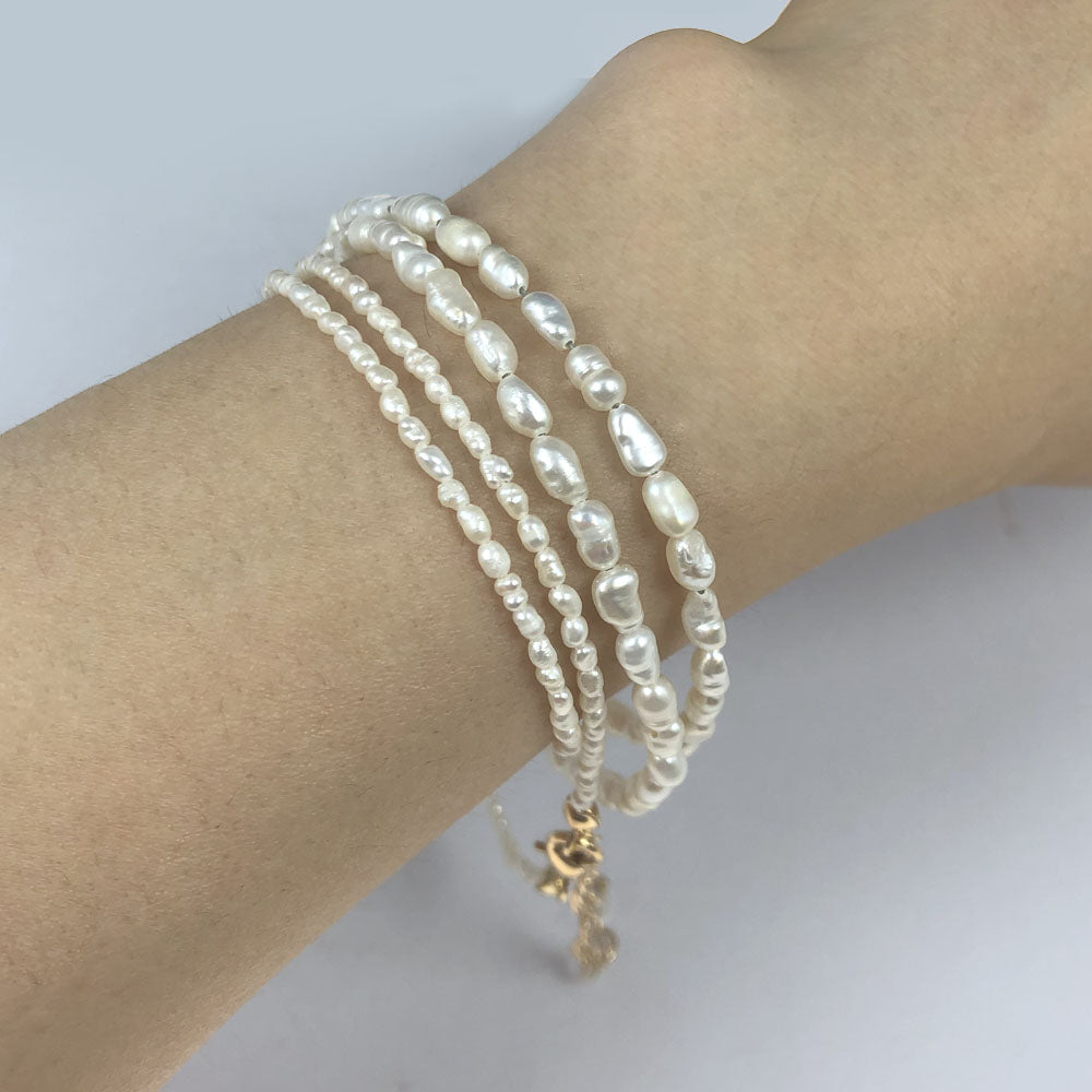 Hot new minimalist real pearl necklace