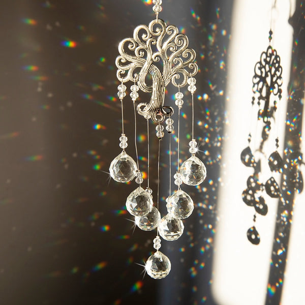 Hanging Crystal Suncatcher with Crystal Ball Prism