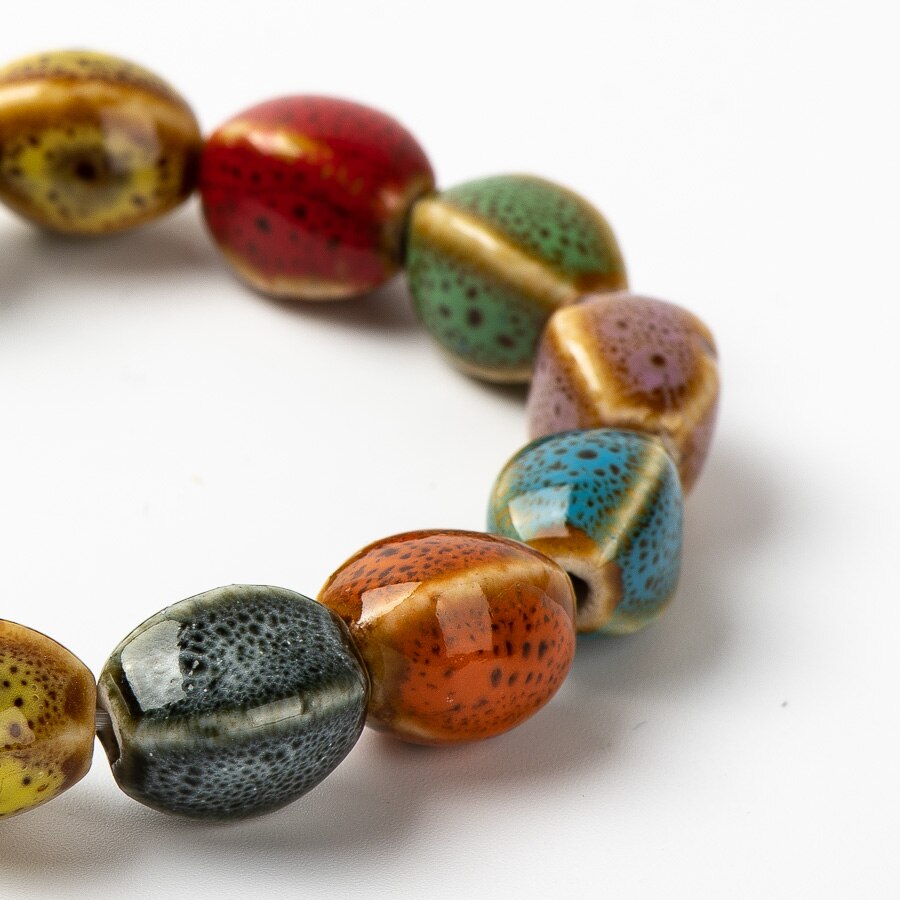 Colorful Unique Ceramic beads bracelets