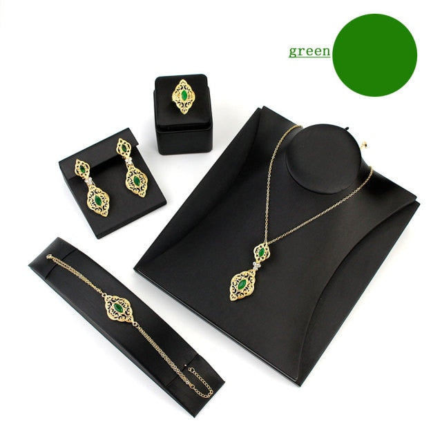 Fashion Algerian Moroccan Caftan Jewelry Set