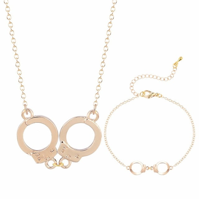 New Infinity Cross Crystal Dangle Bracelet Necklace Sets