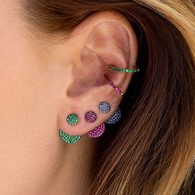India Tribal Round Earrings