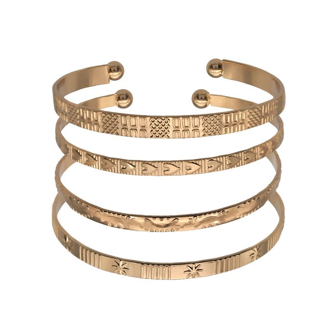 Adjustable Bracelet Bangle for Women Metal Cuff  Bracelet