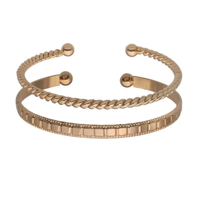 Adjustable Bracelet Bangle for Women Metal Cuff  Bracelet