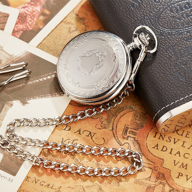 Antique Steampunk Vintage Roman Numerals Quartz Pocket Watch