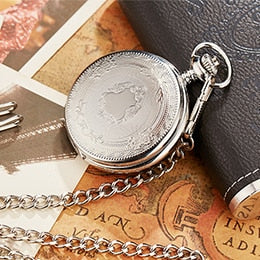 Antique Steampunk Vintage Roman Numerals Quartz Pocket Watch