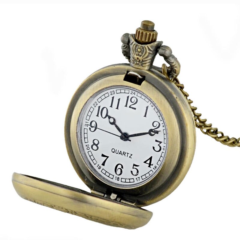 Vinateg Viking Symbol Pattern Classic Quartz Pocket Watch