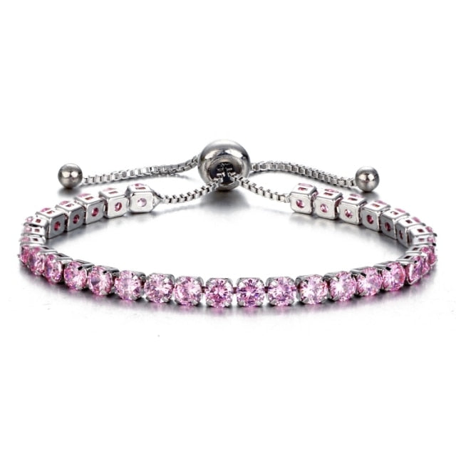 Luxury 4mm Cubic Zirconia Tennis Bracelets