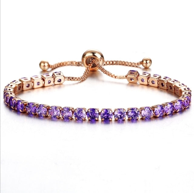 Luxury 4mm Cubic Zirconia Tennis Bracelets