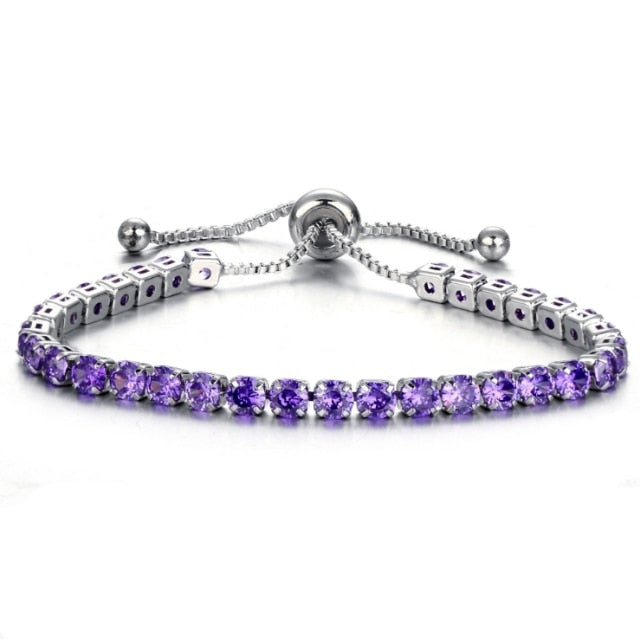 Luxury 4mm Cubic Zirconia Tennis Bracelets