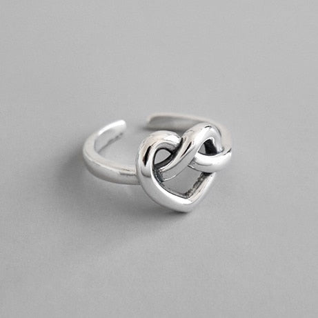 2 layered black Minimalist Thin Circle Gem Rings