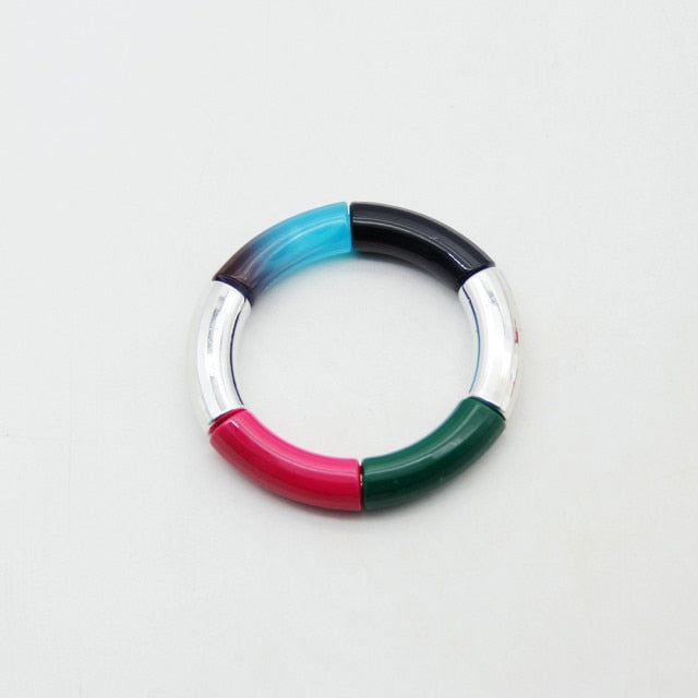 New Bohemian Snake Chain Elastic Cuff Bracelets & Bangles