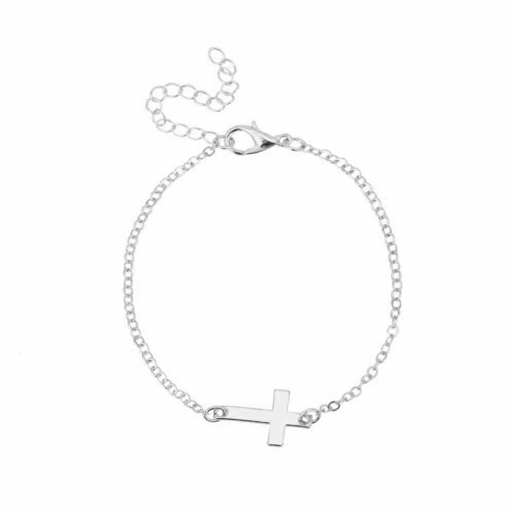 charm cross cross chain bracelet