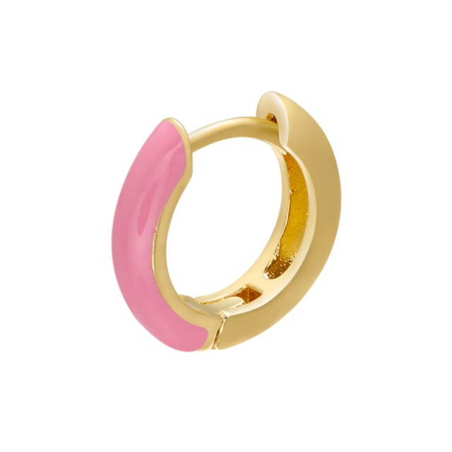 NEW Fashion small hoop earrings Gorgeous multicolor women earring