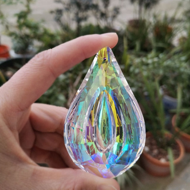 Colorful TEARDROP Crystal Prism- Suncatcher