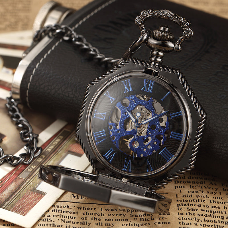Luxury Unique Hexagonal Roman Number Pocket Watch