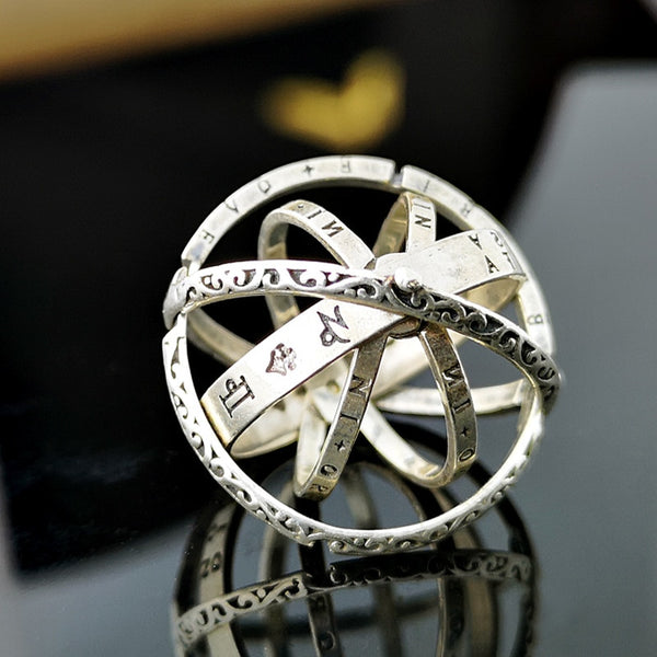 Gold Astronomical Ring For women ball mood rings