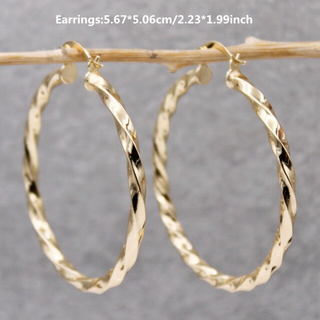 Trendy Large Hoop Earrings for Women
