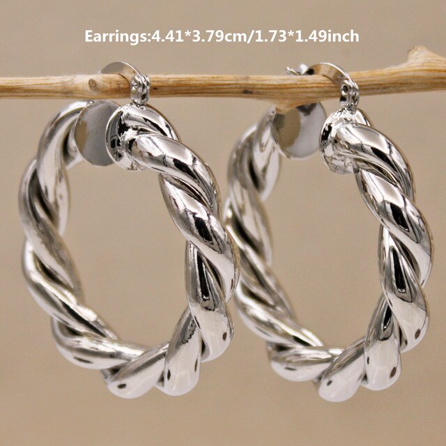 Trendy Large Hoop Earrings for Women
