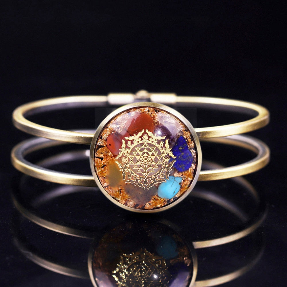 Reiki Natural Crystal Chakra Bracelet