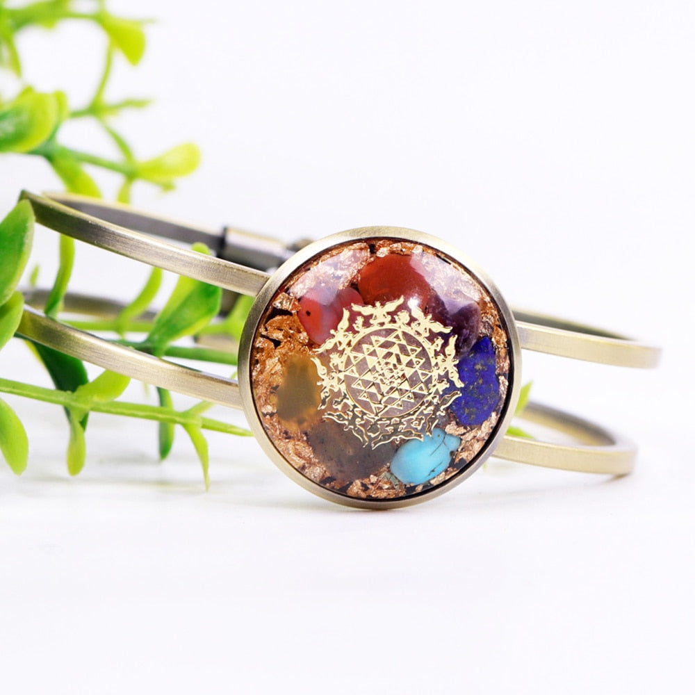 Reiki Natural Crystal Chakra Bracelet