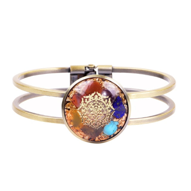 Reiki Natural Crystal Chakra Bracelet