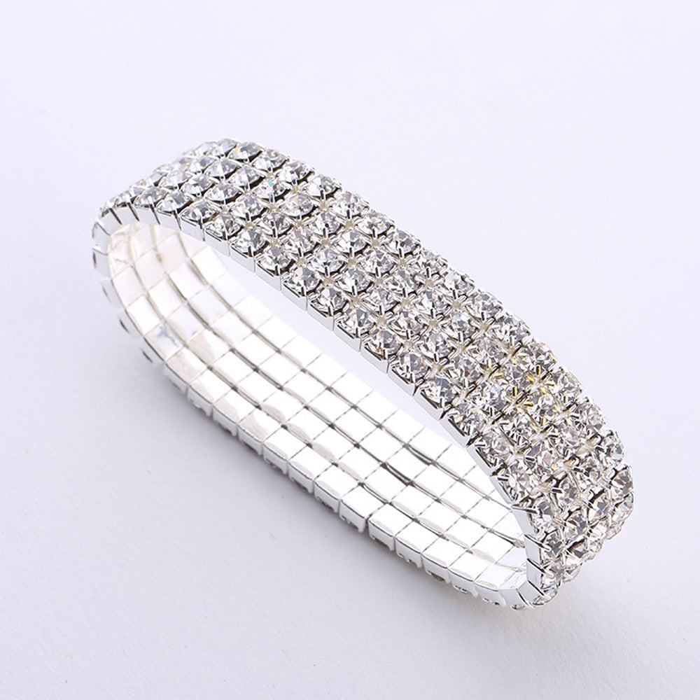 Fashion Crystal Stretch Shine Bracelets For Women