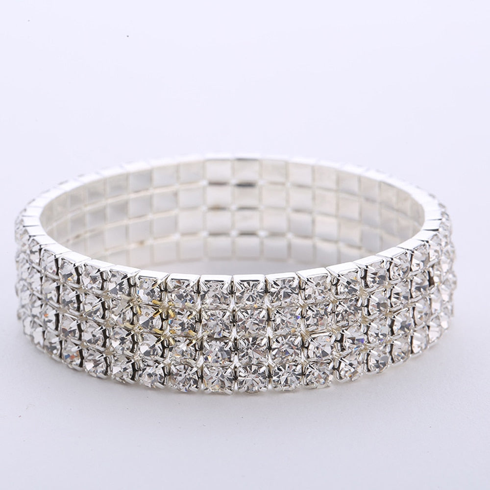 Fashion Crystal Stretch Shine Bracelets For Women