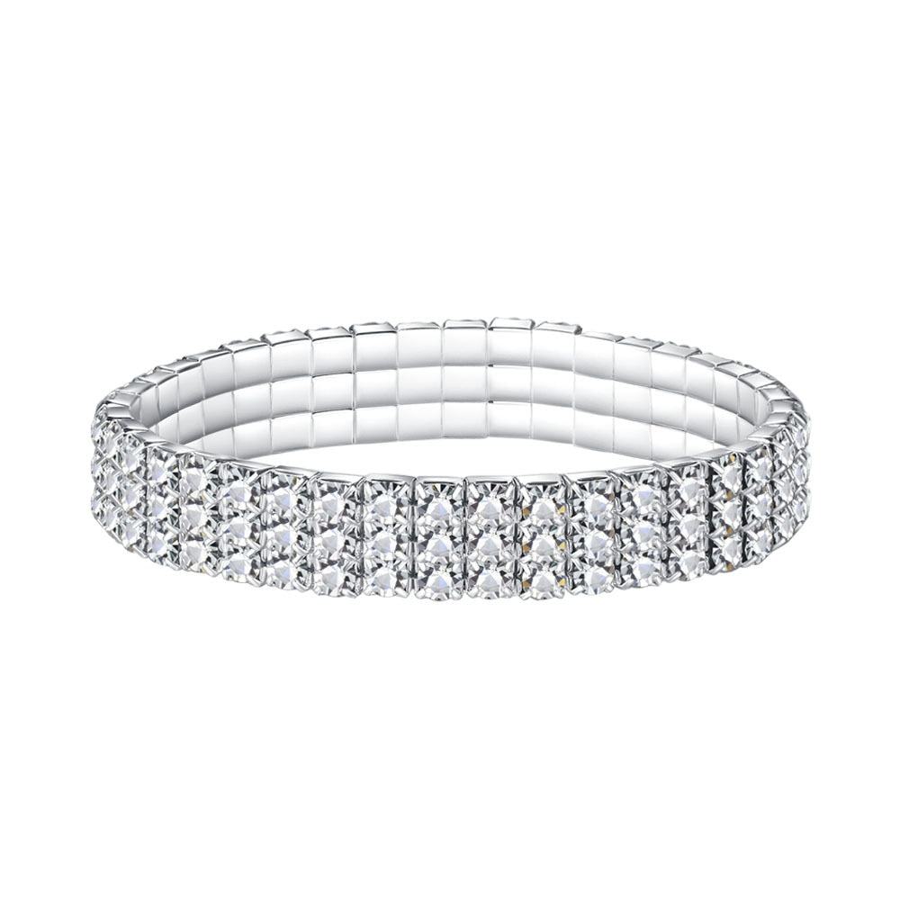 Fashion Crystal Stretch Shine Bracelets For Women