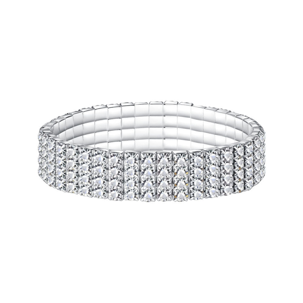 Fashion Crystal Stretch Shine Bracelets For Women